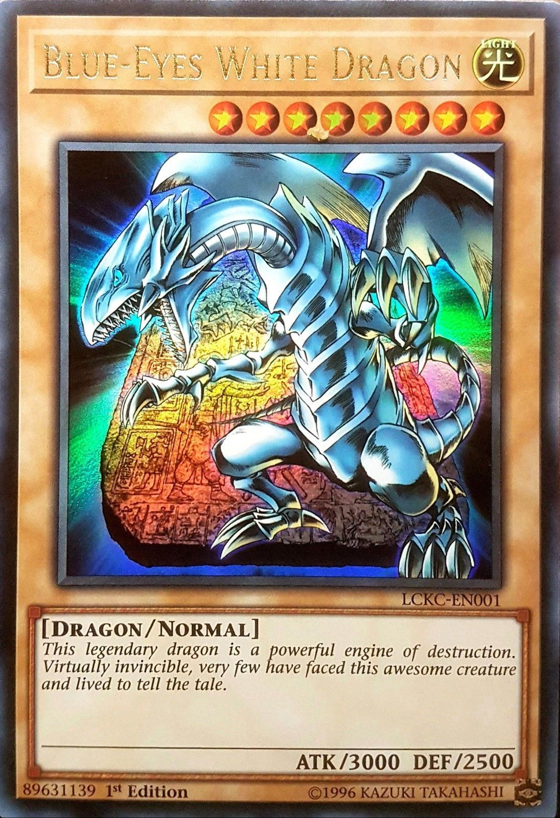 Blue-Eyes White Dragon (Version 4) [LCKC-EN001] Ultra Rare | Exor Games New Glasgow