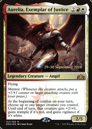 Aurelia, Exemplar of Justice [Guilds of Ravnica Promos] | Exor Games New Glasgow