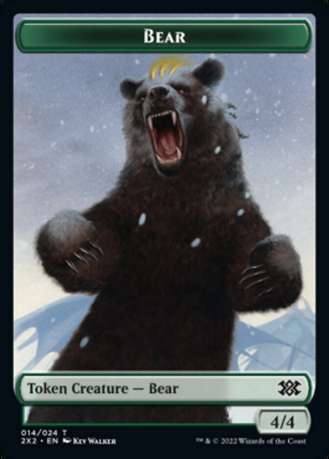 Bear // Eldrazi Scion Double-sided Token [Double Masters 2022 Tokens] | Exor Games New Glasgow