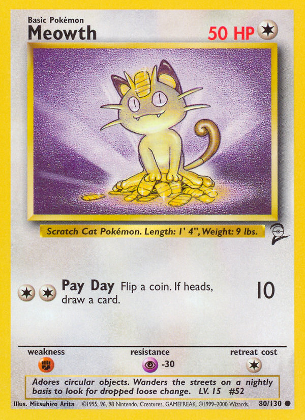 Meowth (80/130) [Base Set 2] | Exor Games New Glasgow