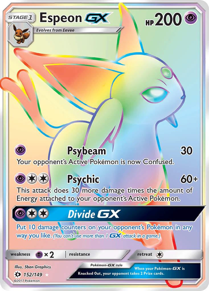 Espeon GX (152/149) [Sun & Moon: Base Set] | Exor Games New Glasgow