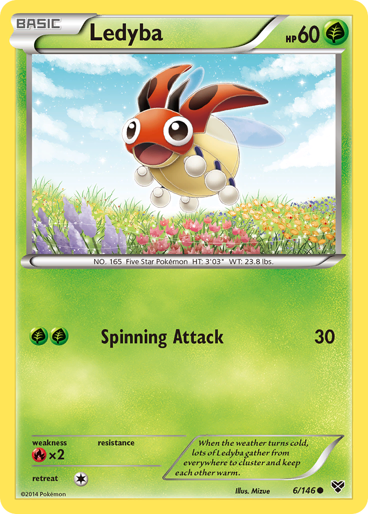 Ledyba (6/146) [XY: Base Set] | Exor Games New Glasgow