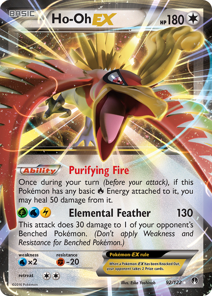 Ho-Oh EX (92/122) [XY: BREAKpoint] | Exor Games New Glasgow