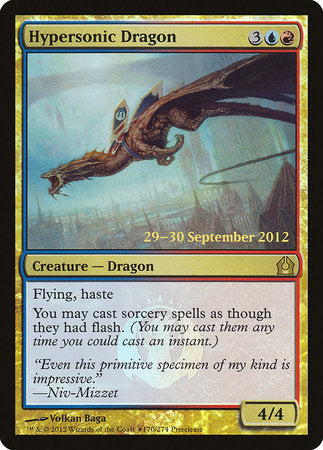 Hypersonic Dragon [Return to Ravnica Promos] | Exor Games New Glasgow