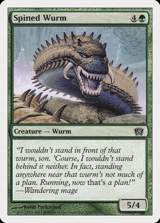 Spined Wurm [Eighth Edition] | Exor Games New Glasgow