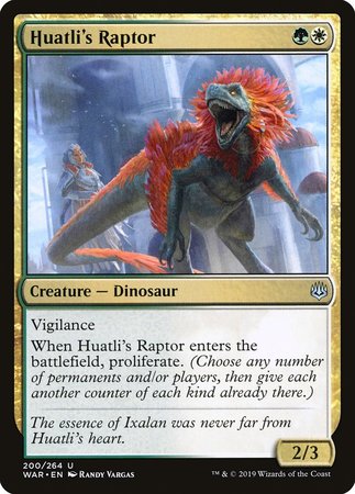 Huatli's Raptor [War of the Spark] | Exor Games New Glasgow