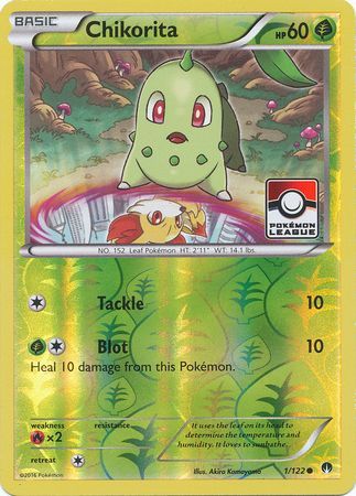 Chikorita (1/122) (League Promo) [XY: BREAKpoint] | Exor Games New Glasgow