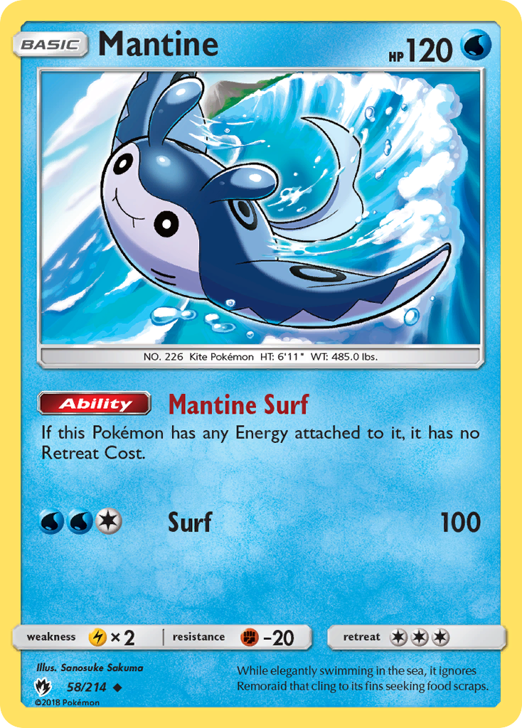 Mantine (58/214) [Sun & Moon: Lost Thunder] | Exor Games New Glasgow