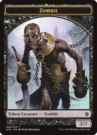 Zombie Token [Khans of Tarkir Tokens] | Exor Games New Glasgow