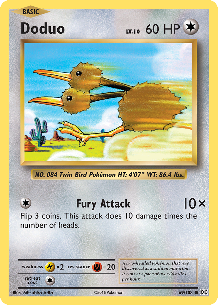 Doduo (69/108) [XY: Evolutions] | Exor Games New Glasgow