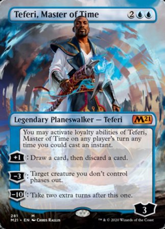 Teferi, Master of Time (Borderless) [Core Set 2021] | Exor Games New Glasgow