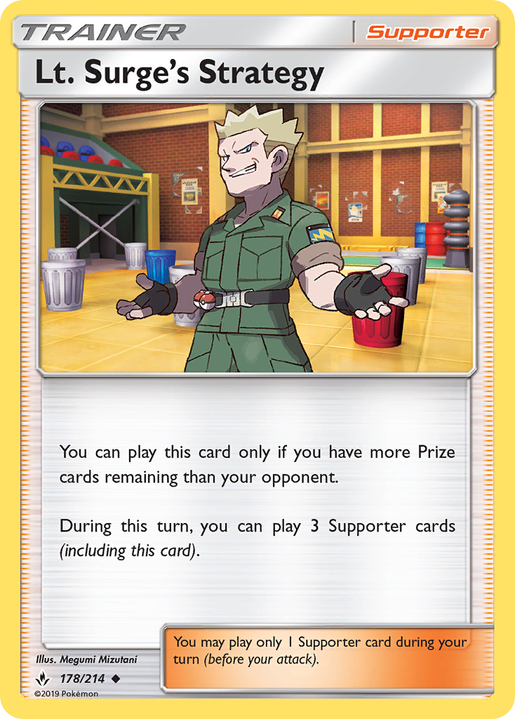 Lt. Surge's Strategy (178/214) [Sun & Moon: Unbroken Bonds] | Exor Games New Glasgow