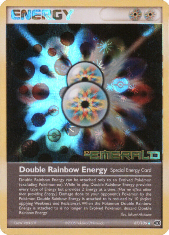 Double Rainbow Energy (87/106) (Stamped) [EX: Emerald] | Exor Games New Glasgow