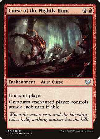 Curse of the Nightly Hunt [Commander 2015] | Exor Games New Glasgow