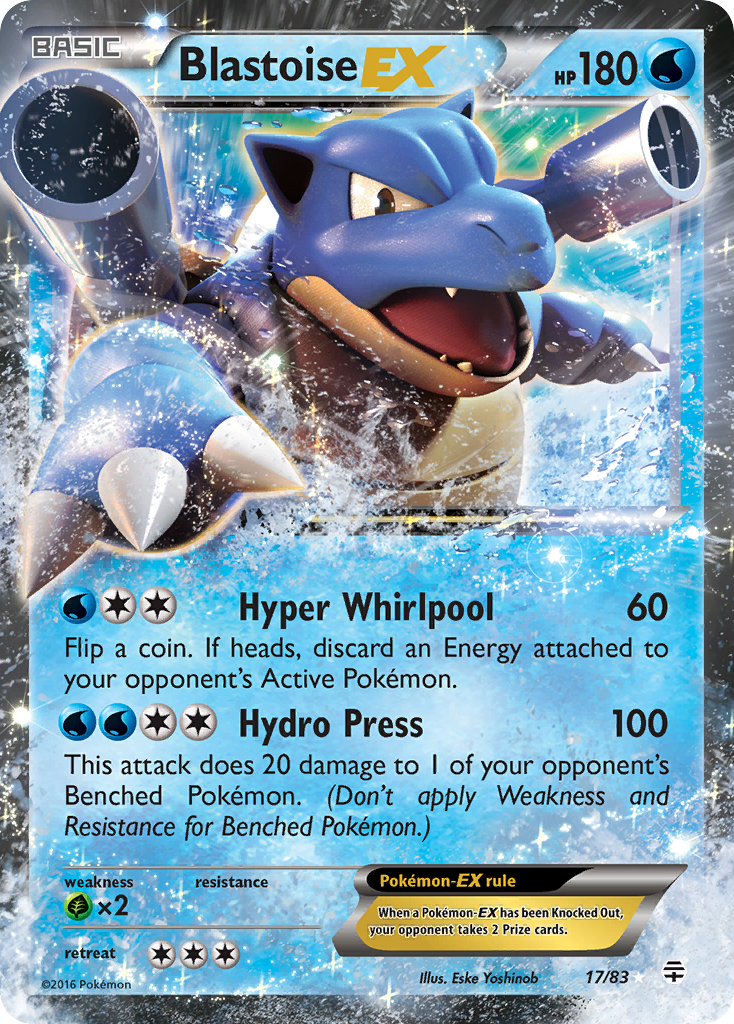 Blastoise EX (17/83) [XY: Generations] | Exor Games New Glasgow