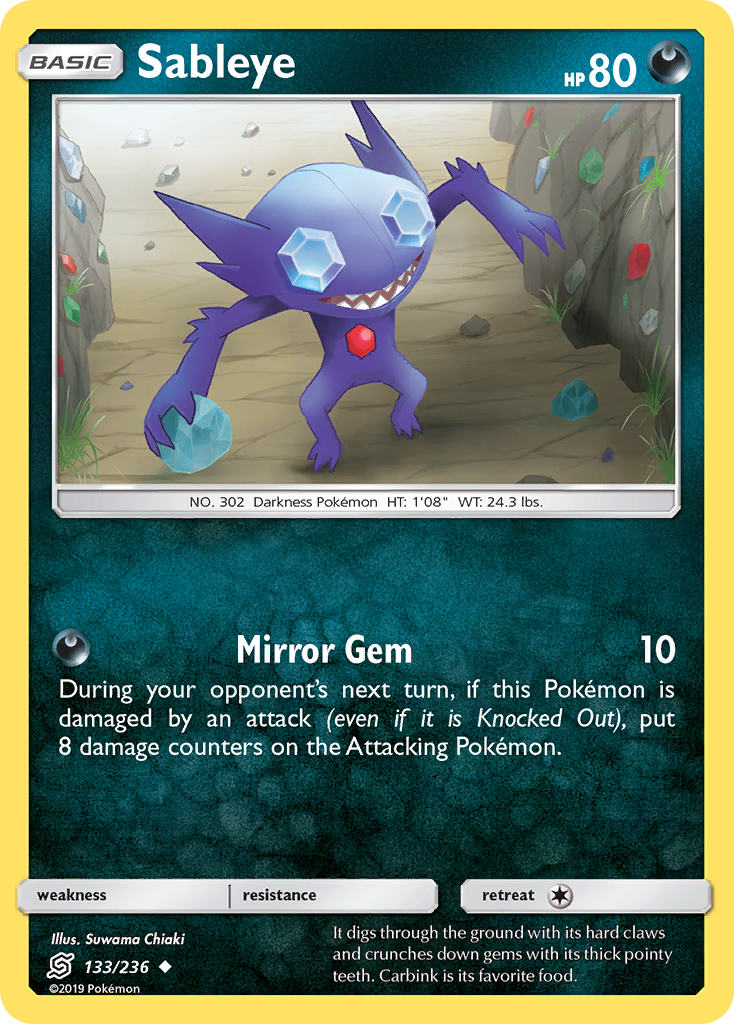 Sableye (133/236) [Sun & Moon: Unified Minds] | Exor Games New Glasgow