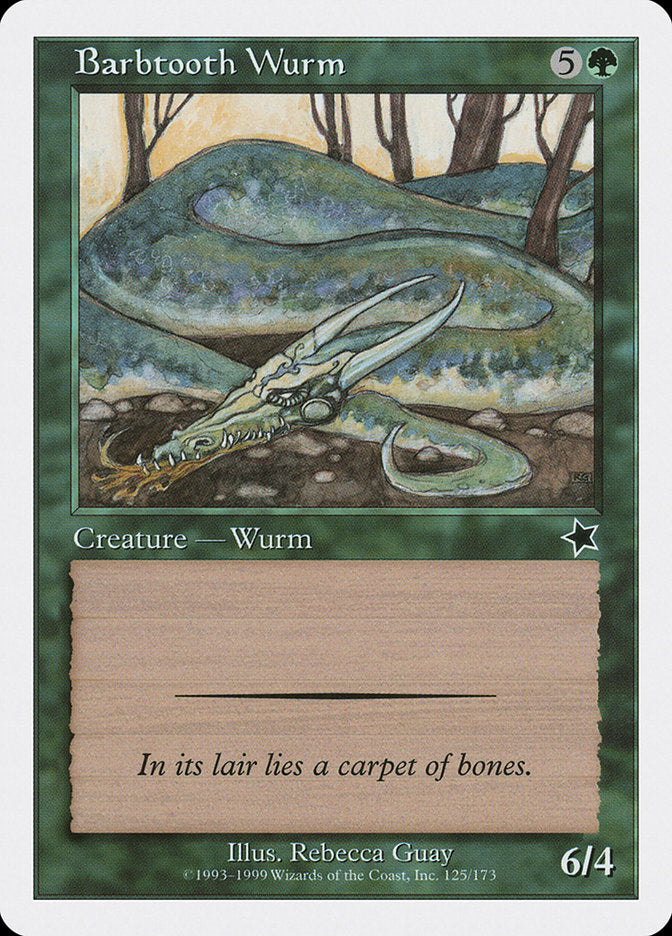 Barbtooth Wurm [Starter 1999] | Exor Games New Glasgow