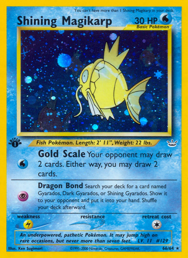 Shining Magikarp (66/64) [Neo Revelation 1st Edition] | Exor Games New Glasgow