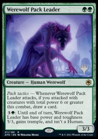 Werewolf Pack Leader (Promo Pack) [Dungeons & Dragons: Adventures in the Forgotten Realms Promos] | Exor Games New Glasgow