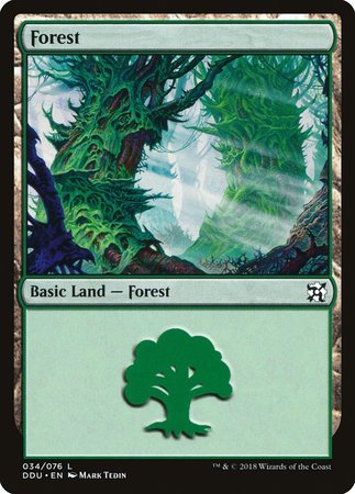 Forest (34) [Duel Decks: Elves vs. Inventors] | Exor Games New Glasgow