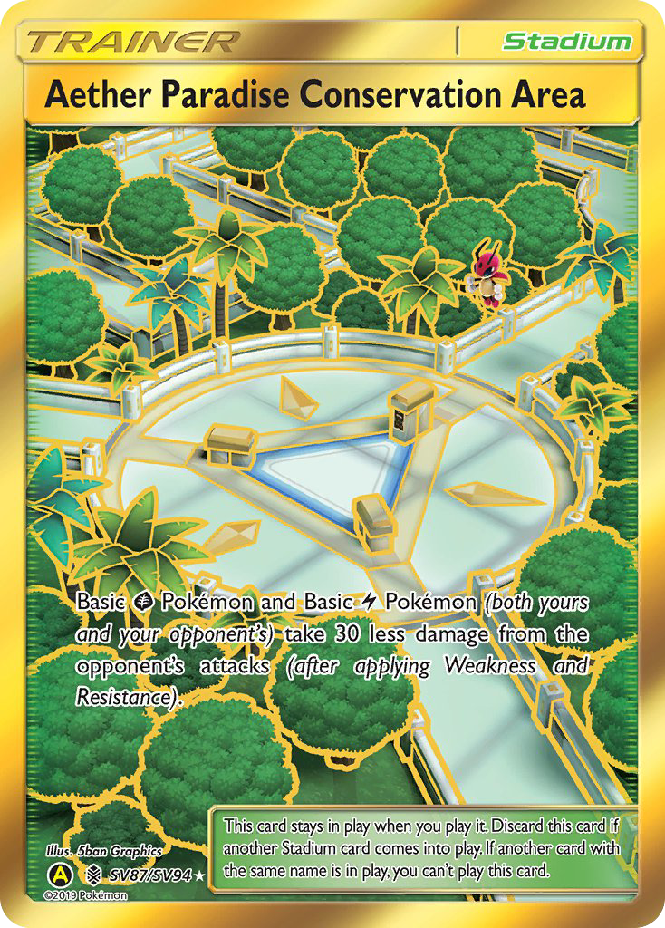 Aether Paradise Conservation Area (SV87/SV94) [Sun & Moon: Hidden Fates - Shiny Vault] | Exor Games New Glasgow