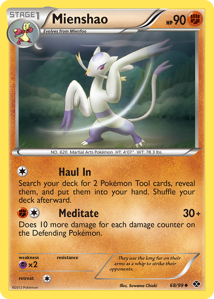 Mienshao (68/99) [Black & White: Next Destinies] | Exor Games New Glasgow