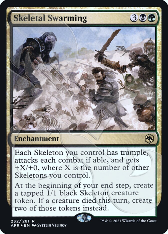 Skeletal Swarming (Ampersand Promo) [Dungeons & Dragons: Adventures in the Forgotten Realms Promos] | Exor Games New Glasgow