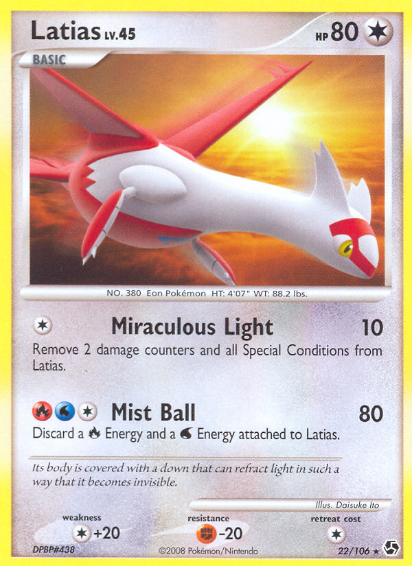Latias (22/106) [Diamond & Pearl: Great Encounters] | Exor Games New Glasgow