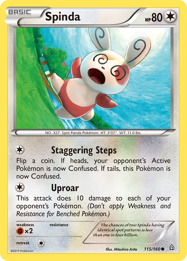 Spinda (115/160) [XY: Primal Clash] | Exor Games New Glasgow