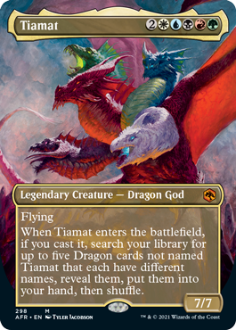 Tiamat (Extended) (Alternative art) [Dungeons & Dragons: Adventures in the Forgotten Realms] | Exor Games New Glasgow