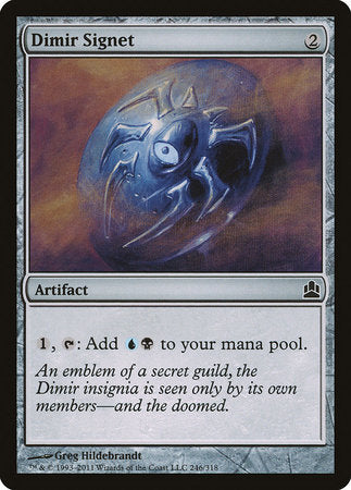 Dimir Signet [Commander 2011] | Exor Games New Glasgow