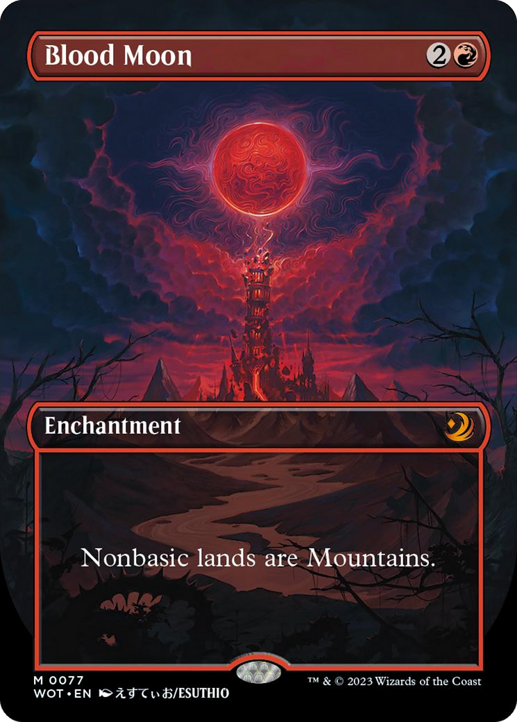 Blood Moon (Anime Borderless) [Wilds of Eldraine: Enchanting Tales] | Exor Games New Glasgow