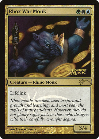 Rhox War Monk [Friday Night Magic 2011] | Exor Games New Glasgow
