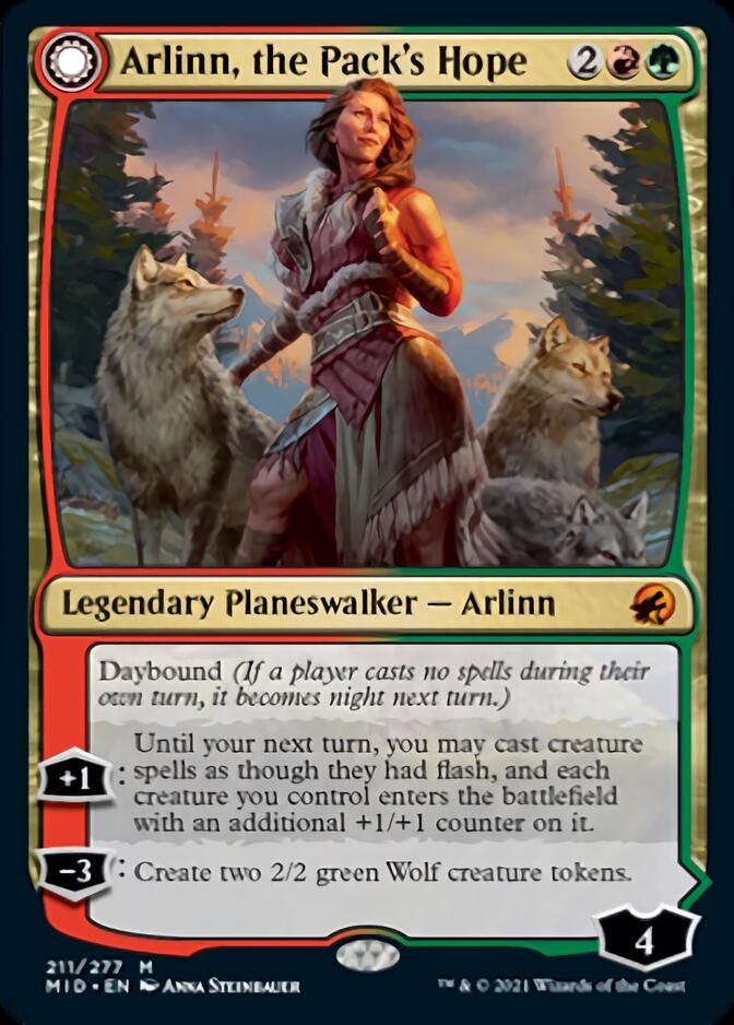 Arlinn, the Pack's Hope // Arlinn, the Moon's Fury [Innistrad: Midnight Hunt] | Exor Games New Glasgow