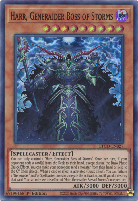 Harr, Generaider Boss of Storms [ETCO-EN027] Super Rare | Exor Games New Glasgow