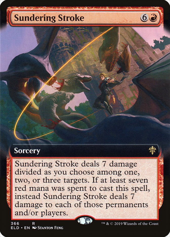 Sundering Stroke (Extended Art) [Throne of Eldraine] | Exor Games New Glasgow