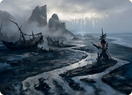 Shipwreck Marsh Art Card [Innistrad: Midnight Hunt Art Series] | Exor Games New Glasgow