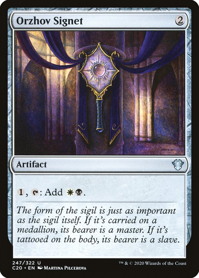 Orzhov Signet [Commander 2020] | Exor Games New Glasgow