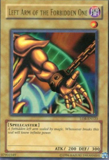 Left Arm of the Forbidden One [LOB-EN123] Ultra Rare | Exor Games New Glasgow