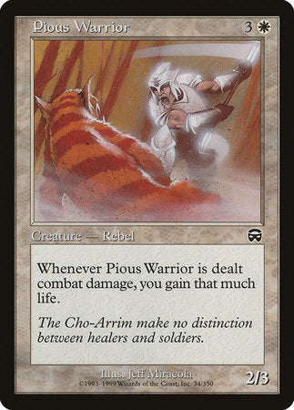 Pious Warrior [Mercadian Masques] | Exor Games New Glasgow