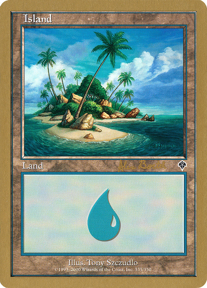 Island (ab335b) (Alex Borteh) [World Championship Decks 2001] | Exor Games New Glasgow