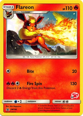 Flareon (SM186) (Charizard Stamp #44) [Battle Academy 2020] | Exor Games New Glasgow