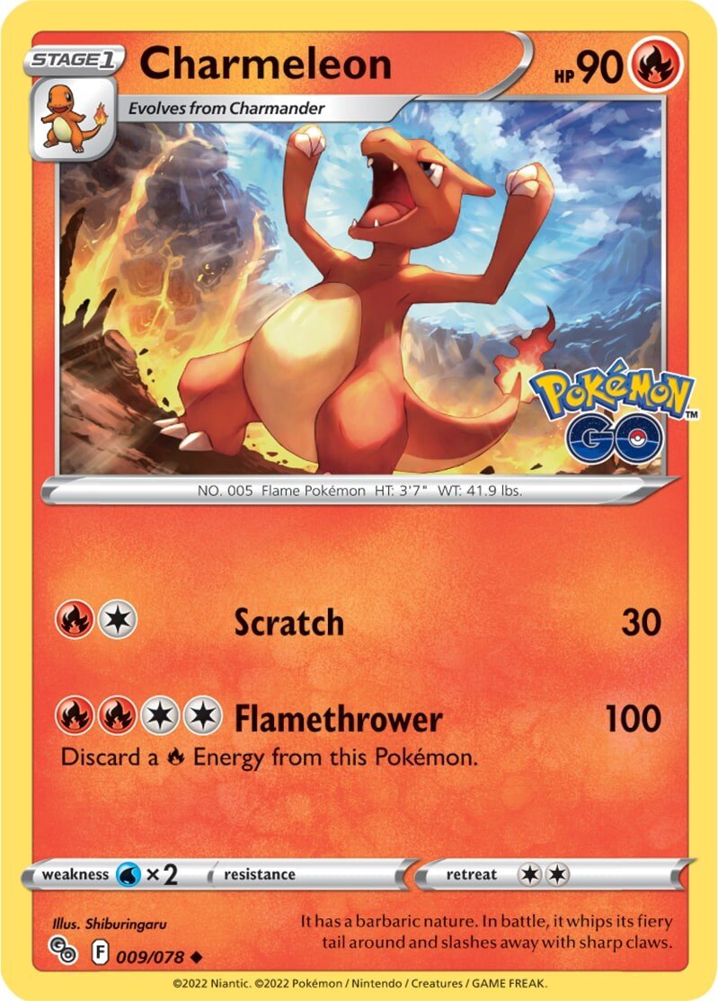 Charmeleon (009/078) [Pokémon GO] | Exor Games New Glasgow