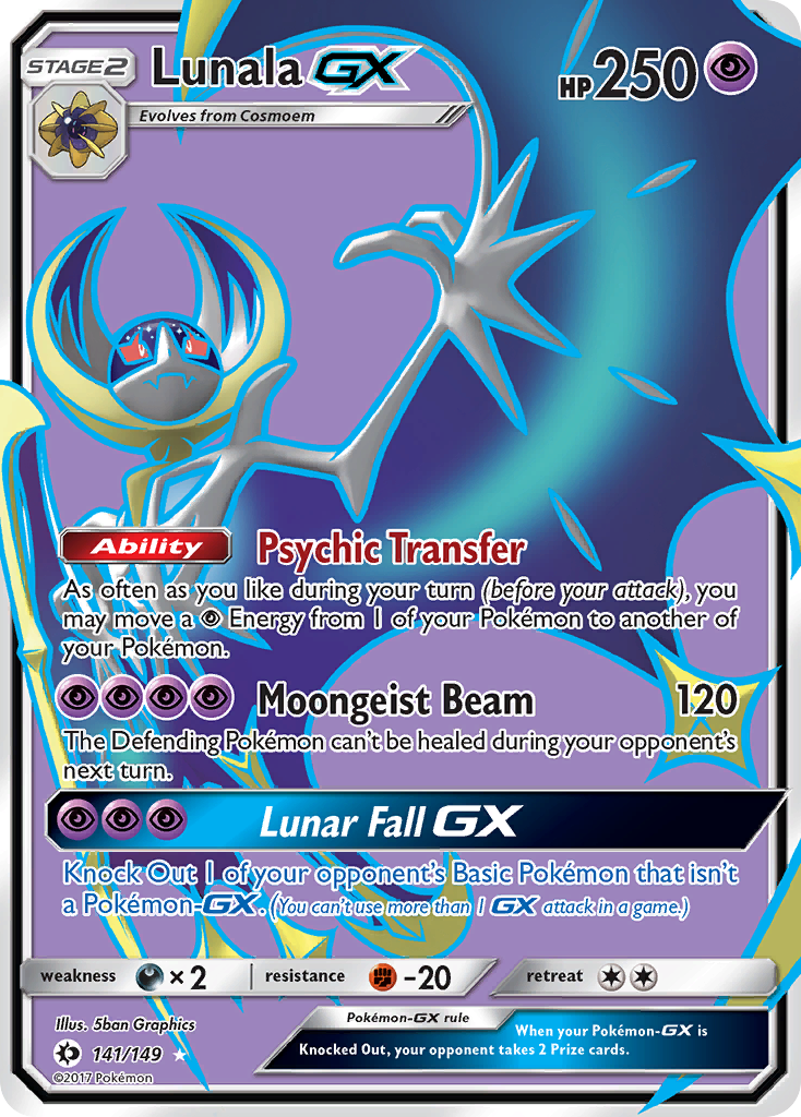 Lunala GX (141/149) [Sun & Moon: Base Set] | Exor Games New Glasgow