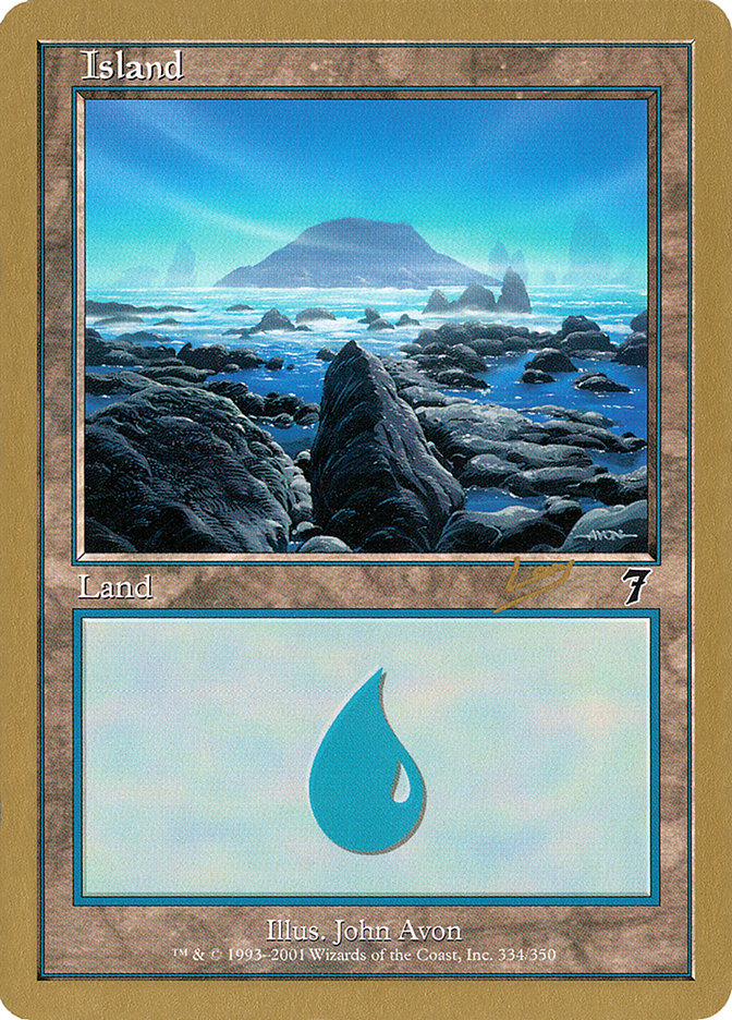 Island (rl334) (Raphael Levy) [World Championship Decks 2002] | Exor Games New Glasgow