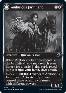 Ambitious Farmhand // Seasoned Cathar [Innistrad: Double Feature] | Exor Games New Glasgow