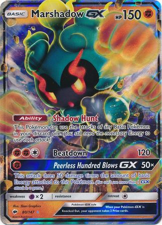 Marshadow GX (80/147) (Jumbo Card) [Sun & Moon: Burning Shadows] | Exor Games New Glasgow