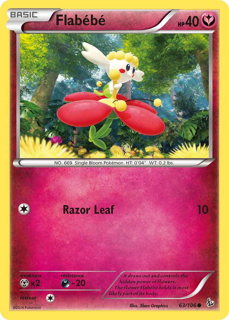 Flabebe (63/106) [XY: Flashfire] | Exor Games New Glasgow