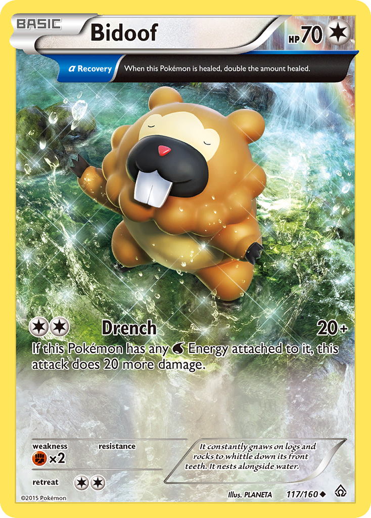 Bidoof (117/160) [XY: Primal Clash] | Exor Games New Glasgow