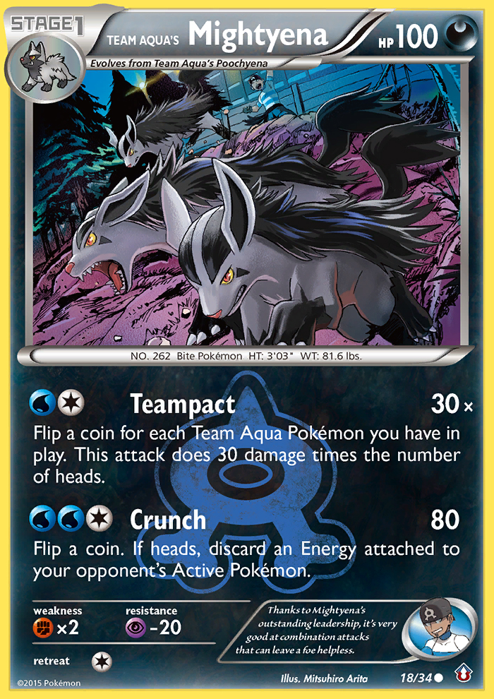 Team Aqua's Mightyena (18/34) [XY: Double Crisis] | Exor Games New Glasgow